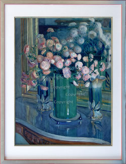 Nr. 3984 Blumen in grüner Vase