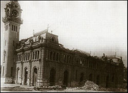 El edificio de la Estación Marítima de Valencia destruido por los italianos no se restauró hasta 1946