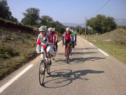 Christelle emmene vers le col de Veaux