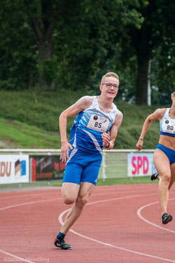 Niklas Venhues war eine Klasse für sich in den Sprintdisziplinen der U18.