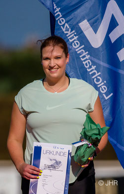 Maximiliane Langguth (Schmitz) holte sich mit 53,58 m den Titel bei den Frauen. (Archivfoto: Jan-Hendrik Ridder)