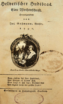 Der helvetische Hudibras. Sammlung Zentralbibliothek Solothurn, Sign. X R 20
