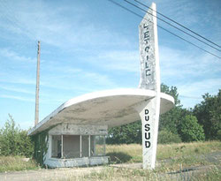 Une station abandonnée