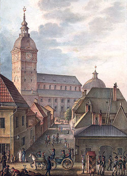Der Dom von Turku. Aquarell von C. L. Engel. 1814.