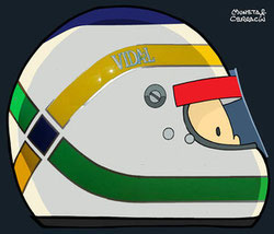 Helmet of Giancarlo Fisichella by Muneta & Cerracín