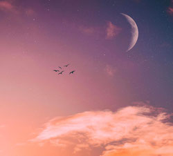 musique et nuit lune