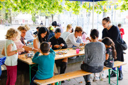Workshops auf dem Letteplatz, Foto: Antonia Richter