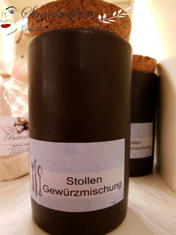 Gewürz Keramik Gewürzmischung Stollen Weihnachtsgebäck Spekulatius Feinkost