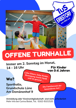 Flyer offene Turnhalle
