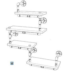 DIY Bauplan Wandregal aus Rohren