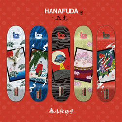 xola, shora, ifo, IFOSKATEBOARD, hanafuda, rinpaeshidan, lightsteps, illustration, ufo, ifo