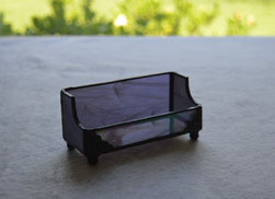 Purple White Card Holder