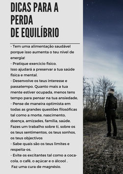 perda equilíbrio