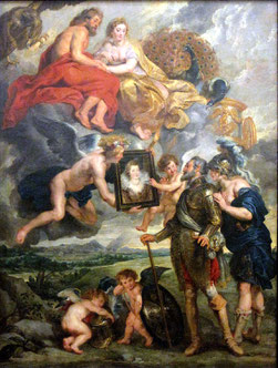 Peter Paul Rubens, Henri IV Receives the Portrait of marie de Medici, 1622-24, Paris, Musée du Louvre