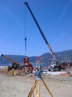 Assistenza topografica ampliamento Molo Garibaldi in La Spezia