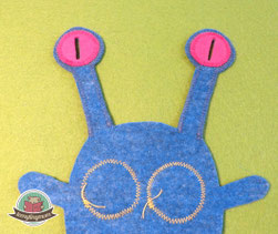 Quiet book Monster Nähanleitung Filz Spielbuch Activitybuch Verschlüsse lernen