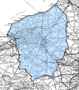 Carte multiplex Rouen étendu, canal 10A