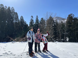 2026年02月22日AM越後湯沢スノーシューツアー写真【アストラル・オレンジ】