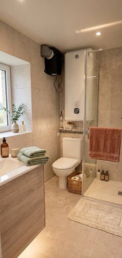 Salle d'eau confortable rénovée à neuf en 2026
