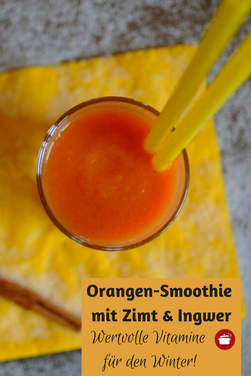 Orangen Smoothie mit #Ingwer #winterrezept #smoothie #orgaBine