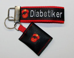 Schlüsselanhänger Diabetiker / Notfallset