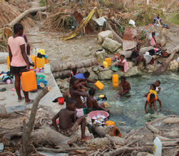 Haiti Hurricane Matthew 2016 WASH SDC Port Salut Emergency Response humanitarian aid water supply cholera