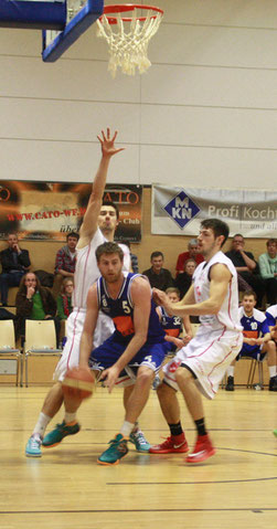 Davey Hopkins gelang mit 33 Punkten und 10 Rebounds erneut ein Double-Double. Foto: Carla Fromme