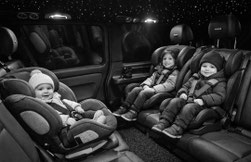taxi avec 2 sièges bébé