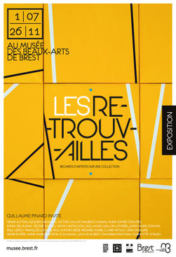 Véra Molnar, Parallèles sur fond jaune, 2000. ©ADAGP, Paris, 2017.