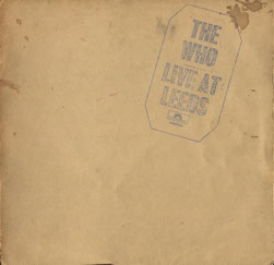 Altes, fleckiges unlaminiertes Cover: "The Who - Live At Leeds" (RE, GER 1981)