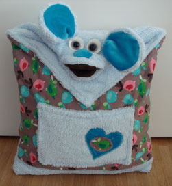 Ritualkissen, Kinderkissen, Handpuppe, Kuschelkissen