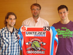 v.l. Stefan Schumnig, Präsident Josef Unterer, Niki Holzer;