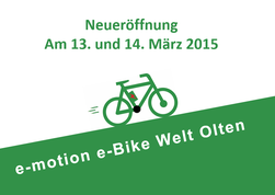 e-motion e-Bike Welt Olten ab April 2015