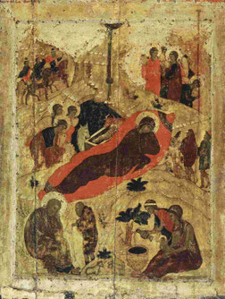 Andrej Rubljow: Geburt Christi; um 1405