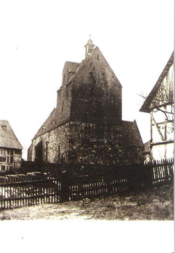 Die alte Martinskirche in Oldendorf vor 1867