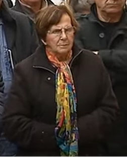 Lina GUERRINI-ALEXANDRE lors de l'inauguration de la plaque