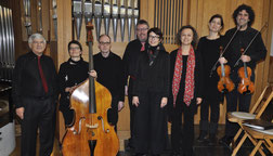 Vokalquartett mit Instrumentalisten