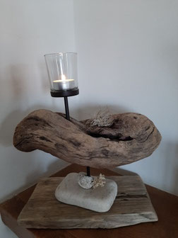 Bougeoirs créer avec des palettes en bois