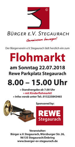 Flohmarkt Stegaurach Reweparkplatz Debring Sonntag 19.05.2019