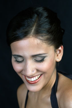 Sandra smiles