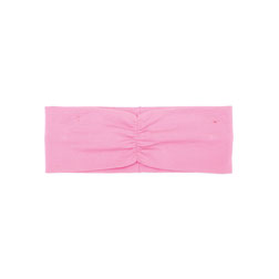 Mittig gerafftes Haarband in Pink. 