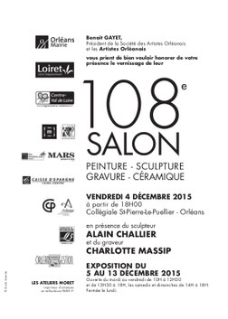Claude Rossignol - Affiche 108è Salon des Artistes Orléanais 2015