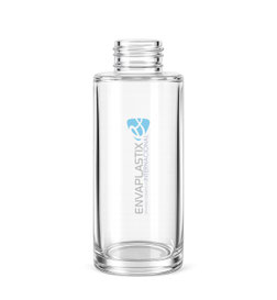 Frasco de vidrio cilindrico, envases de vidrio