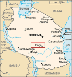 "Iringa“. Lizenziert unter Public domain über Wikimedia Commons - http://commons.wikimedia.org/wiki/File:Iringa.png#mediaviewer/File:Iringa.png