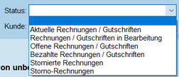 Rechnungen Status