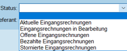 status eingangsrechnungen