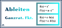 Ableiten Ganzrat.Funktionen, Potenzregel, Faktorregel, Summenregel