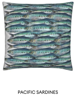 sardines art design cushion