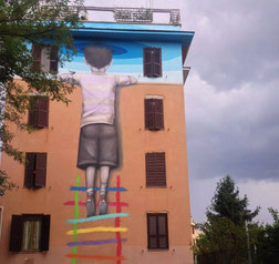 Uno dei murales di Tor Marancia