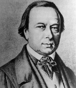Joseph Kuhn, porträtiert von Aurèle Robert. Reproduktion aus Biel Stadtgeschichtliches Lexikon.